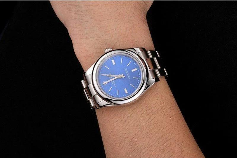 Rolex Oyster Perpetual Date - Luxury Watch Blue Dial REP016835 41mm - Image 6