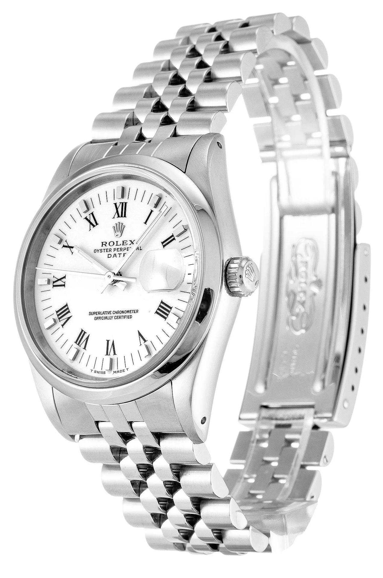 Rolex Oyster Perpetual Date - Luxury Watch White Dial 15200 34mm - Image 2
