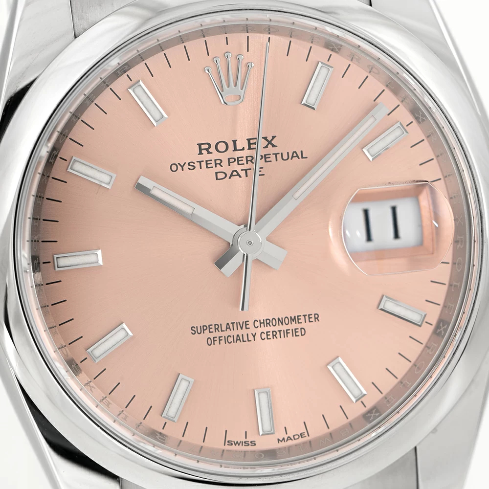 Rolex Oyster Perpetual Date - Replica Watch Salmon Dial 115200 34mm - Image 2