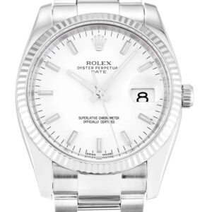 Rolex Oyster Perpetual Date - Replica Watch White Dial 115234 34mm