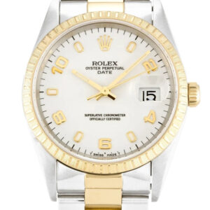 Rolex Oyster Perpetual Date - Replica Watch White Dial 15223 34mm