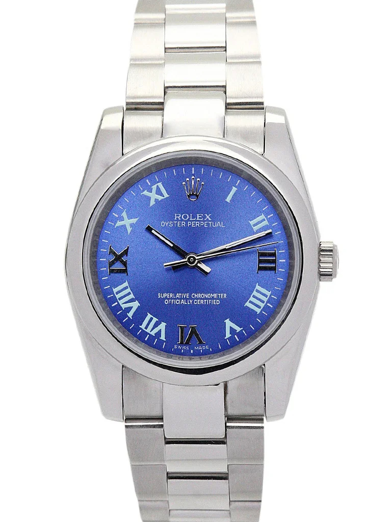 Rolex Oyster Perpetual - Luxury Watch Lady Blue Dial 177200