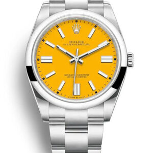 Rolex Oyster Perpetual - Luxury Watch Yellow Dial 124300 41mm