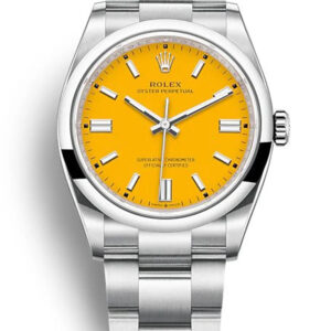 Rolex Oyster Perpetual - Luxury Watch Yellow Dial 126000 36mm