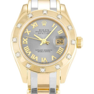 Rolex Pearlmaster - Luxury Watch Rhodium Dial 80318 28mm