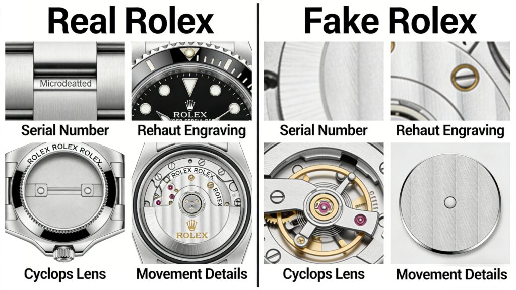 Rolex Real VS Fake
