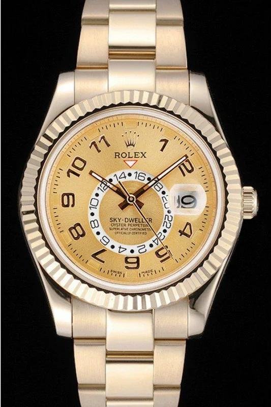 Rolex Sky-Dweller Gold Dial - Replica Watch 80243 41mm - Image 2