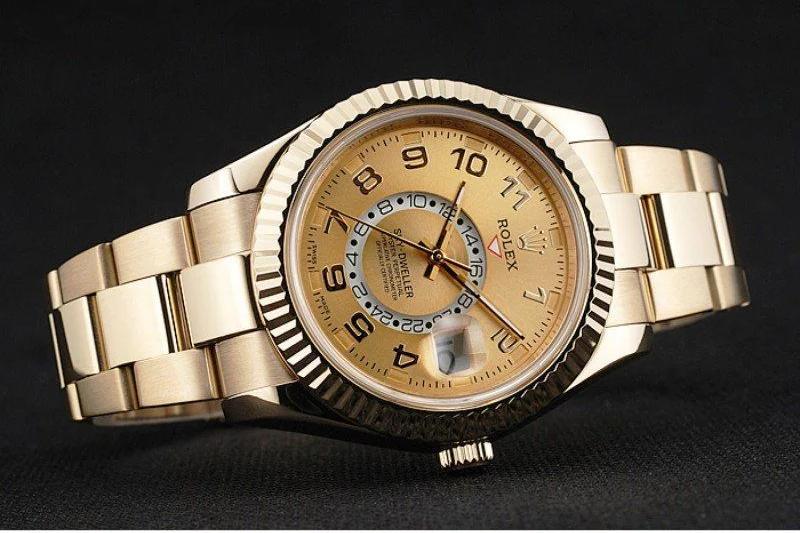Rolex Sky-Dweller Gold Dial - Replica Watch 80243 41mm - Image 5