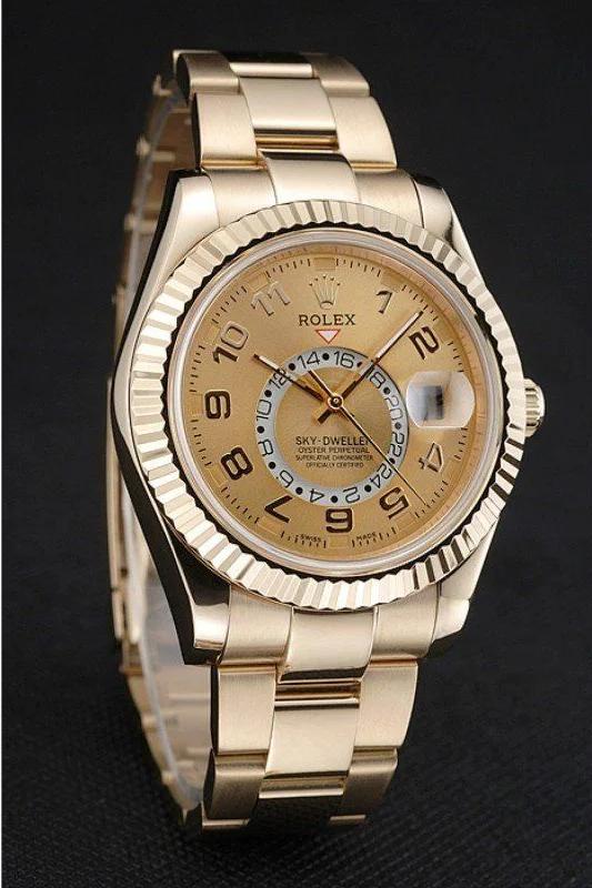 Rolex Sky-Dweller Gold Dial - Replica Watch 80243 41mm - Image 3
