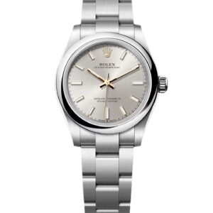 Ladies Rolex Oyster Perpetual - Swiss Watch Silver Dial 277200 31mm