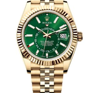 Superclone Rolex Sky-Dweller Green Dial 336938 42mm (Jubilee)